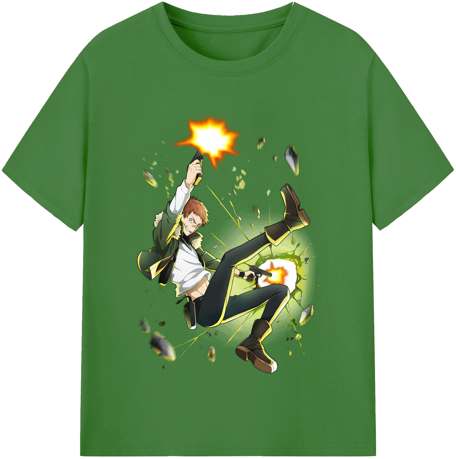 （画像用） 文豪ストレイドッグス Bungo Stray Dogs レディースカジュアルプリントTシャツ（綿100％）